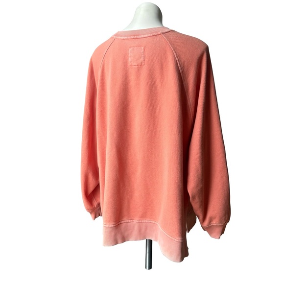 Aerie Beach Party Crew Sweatshirt, Orange Sz XL - Picture 8 of 15